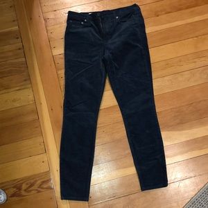 Corduroy high rise skinny pants